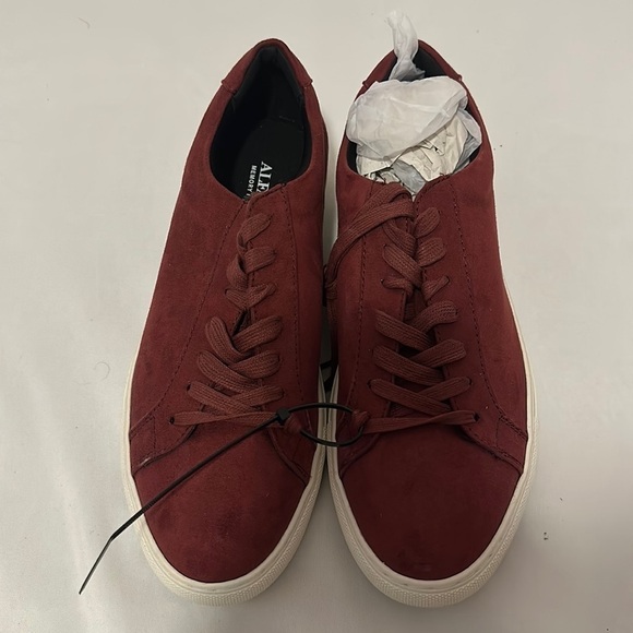 Alfani Other - Alfani Grayson Burgundy lace-up suede sneakers size 9
